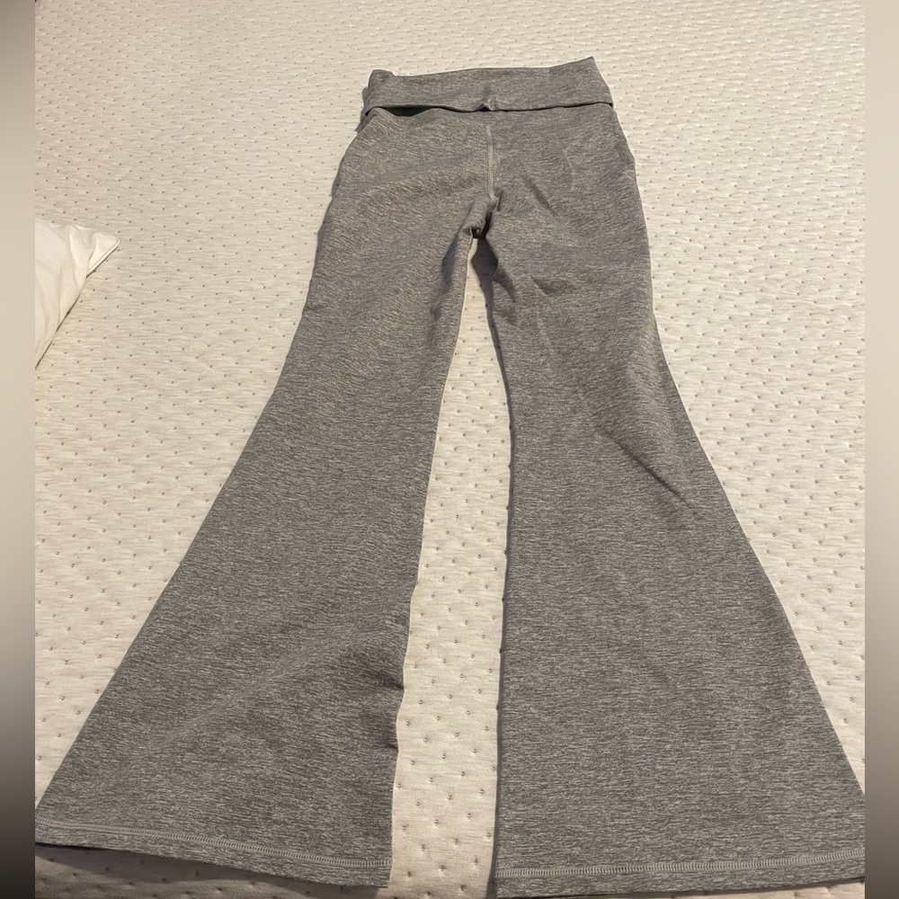 Fold over flared leggings